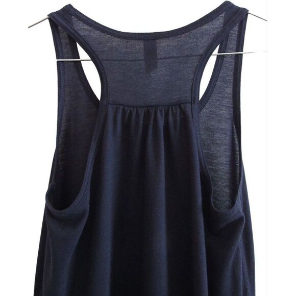 Bella Canvas Navy Blue Flowy RacerBack Tank Top XS - Picture 4 of 5